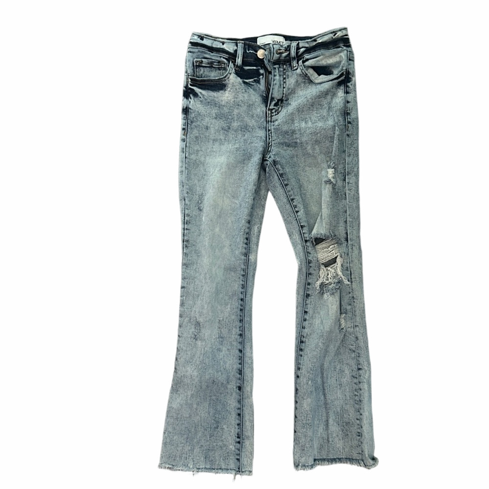 Distressed Blue Denim Jeans